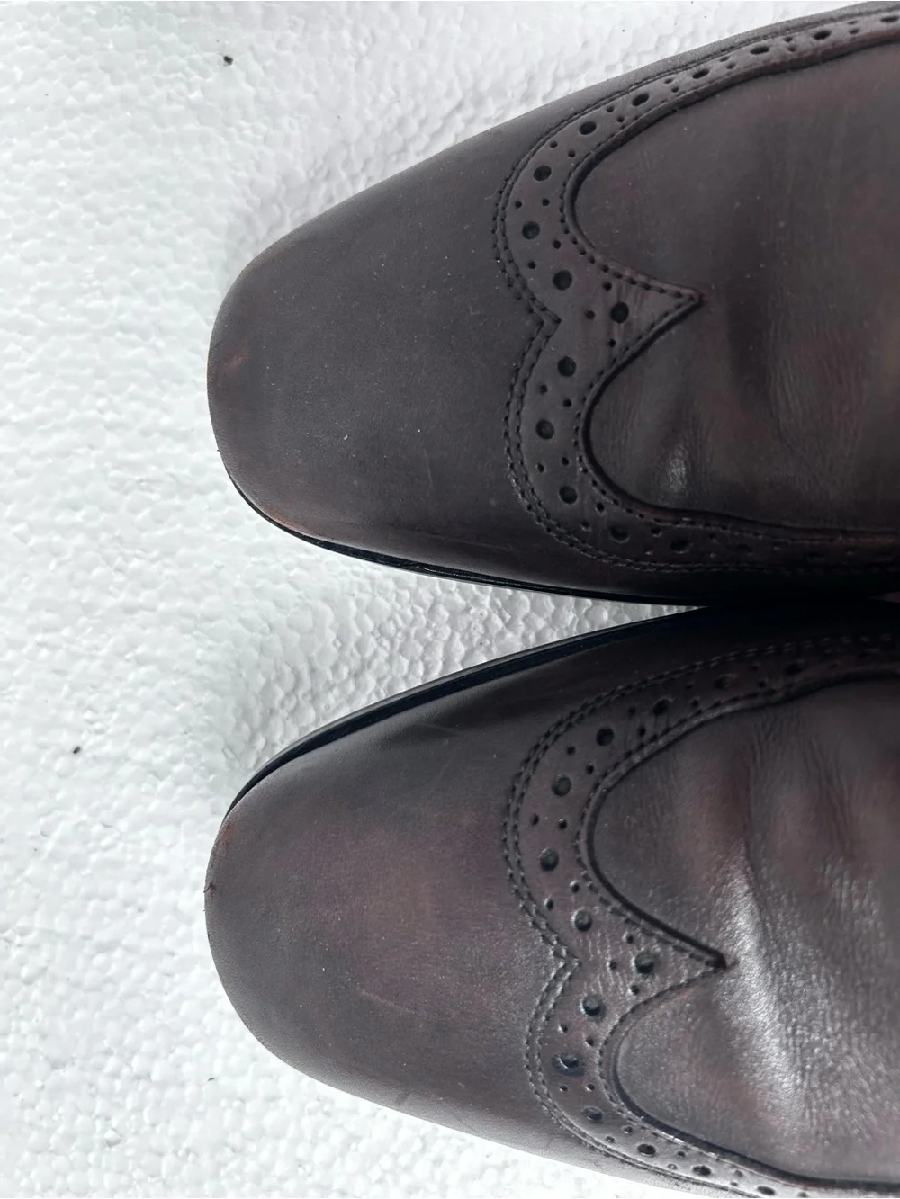 Hugo Boss Men's Dark Brown Wingtip Derby Shoes